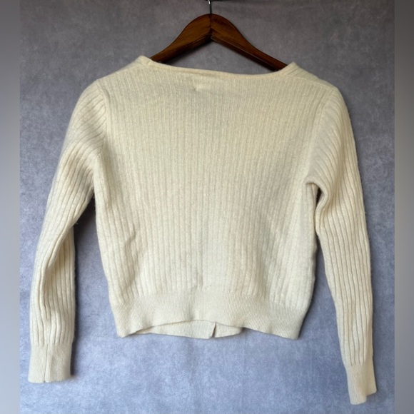 J.ING Ivory 100% Wool Cardigan OS - Picture 4 of 7